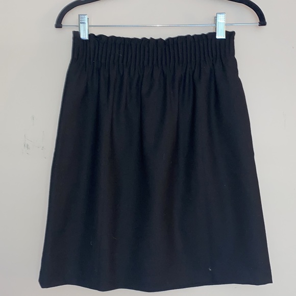 J Crew Black Sidewalk Skirt with pockets NWOT - Picture 2 of 3